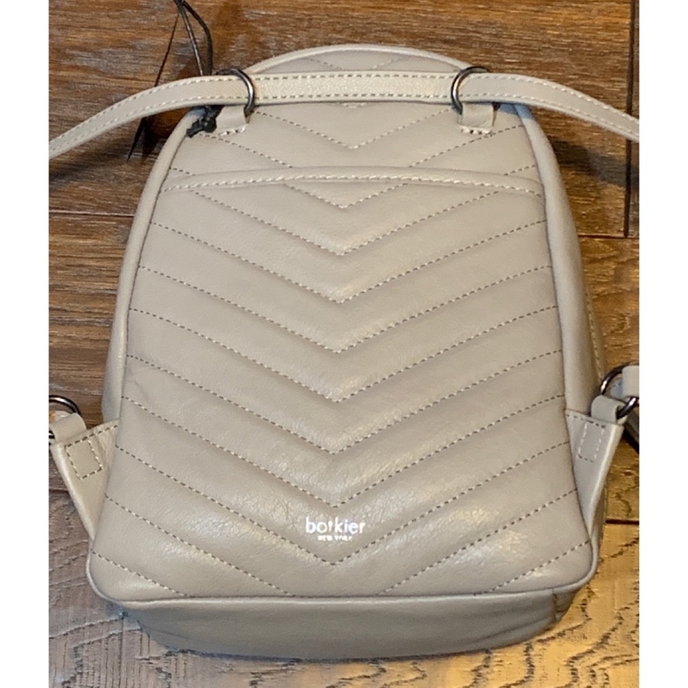 Botkier Dakota Gray Leather Backpack $198 - Picture 4 of 6